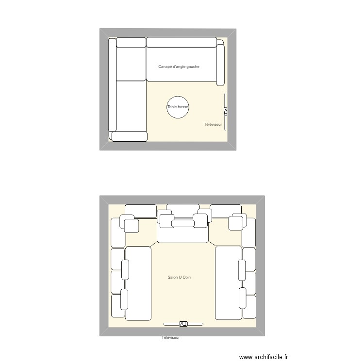 Salon u. Plan de 0 pièce et 0 m2