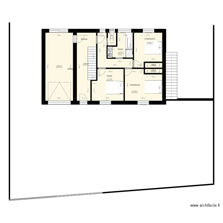 PLAN 2 rdc. Plan de 10 pièces et 86 m2