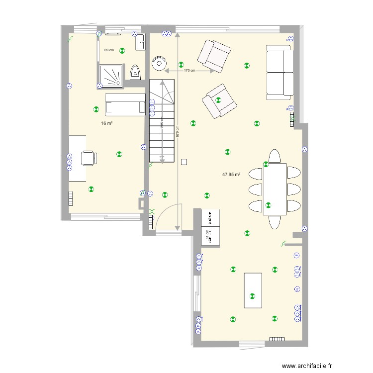 dalidet V6. Plan de 0 pièce et 0 m2