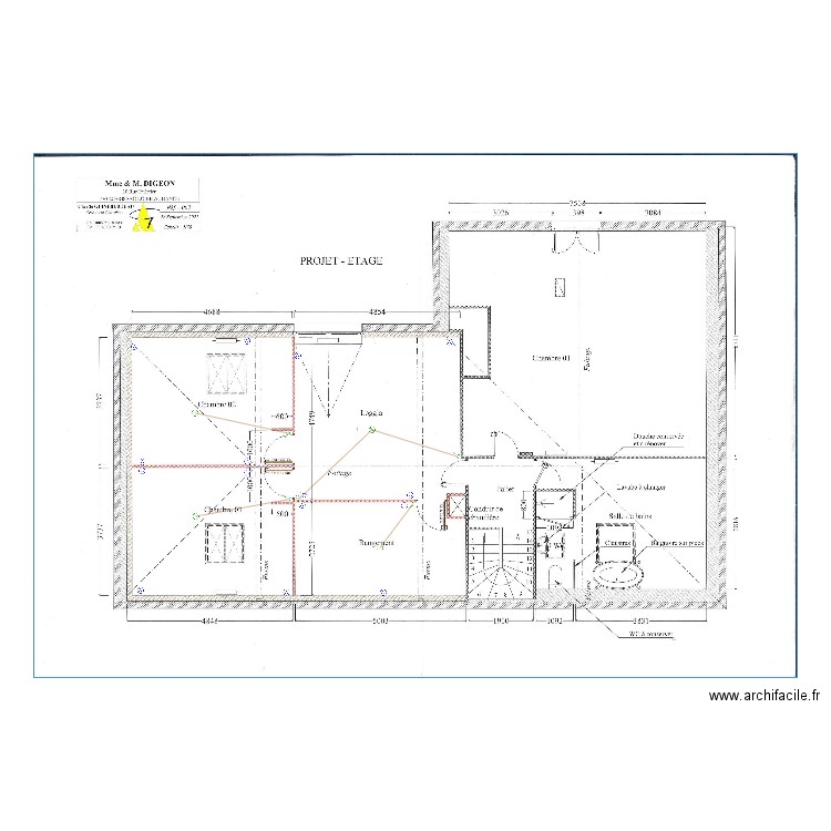 PLAN ELECTRIQUE R2 DIGEON. Plan de 0 pièce et 0 m2