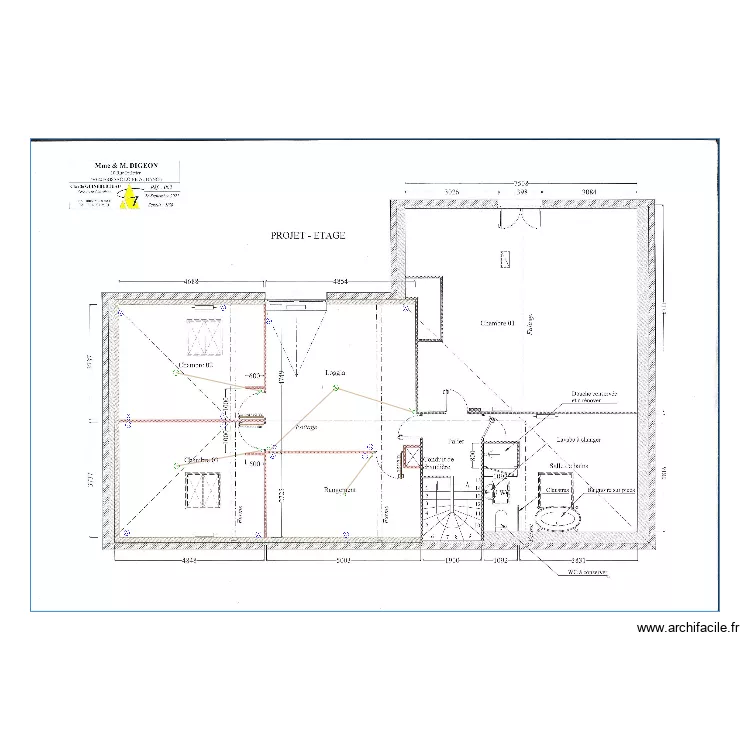 PLAN ELECTRIQUE R2 DIGEON. Plan de 