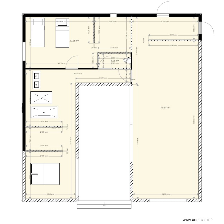 loft 4. Plan de 0 pièce et 0 m2