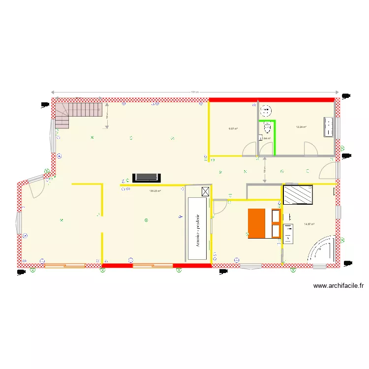 MAISON MAX meubl&eacute;e 2020. Plan de 