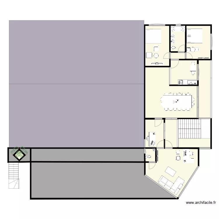 EGLISE CHIWECA 2er etage MEUBLES. Plan de 