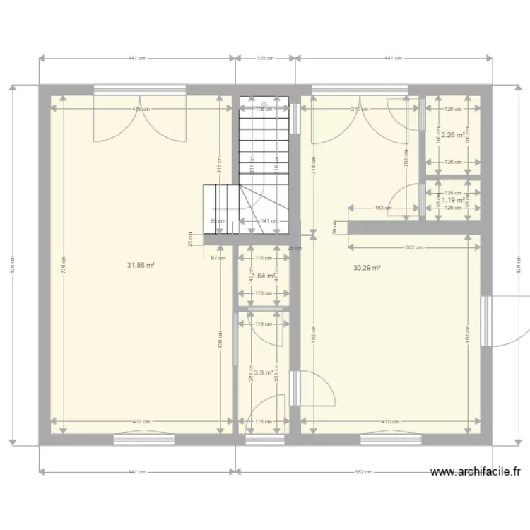 Louana Rez Bon Après travaux. Plan de Louana Rez Bon Après travaux. Plan de