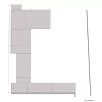 piscine pool bar en L dalle complete