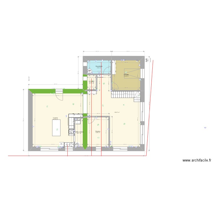 RenoT4Rdc-juin22-EvacO. Plan de 7 pièces et 110 m2
