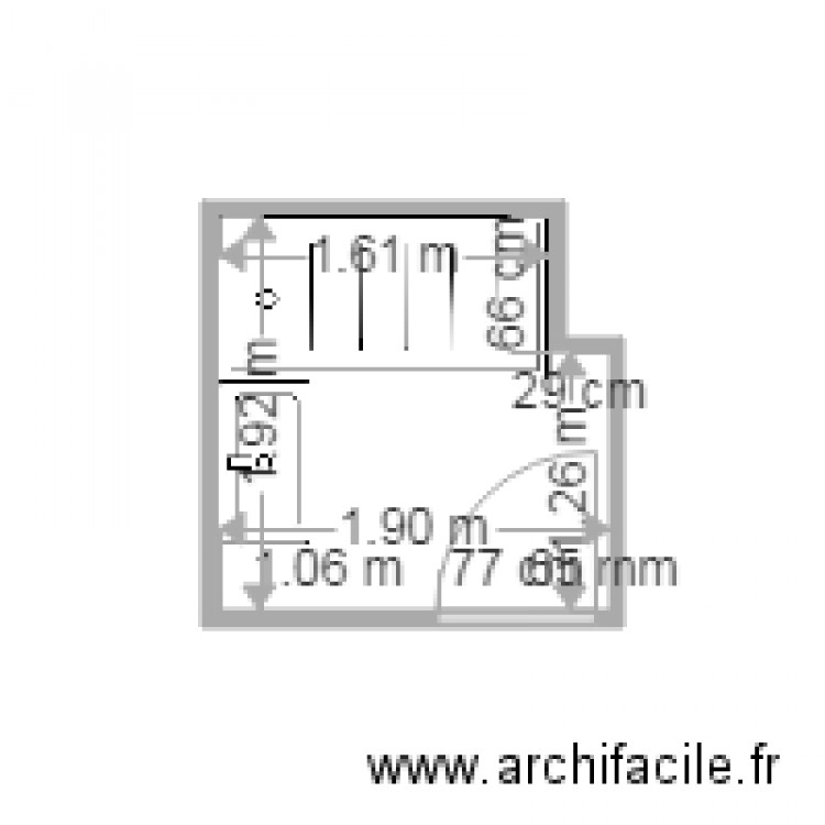 Bezier ac douche. Plan de 0 pièce et 0 m2