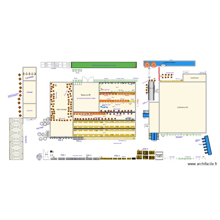 QSJ COLIN ENTREPOTS 2022 COMPLET. Plan de 14 pièces et 133 m2