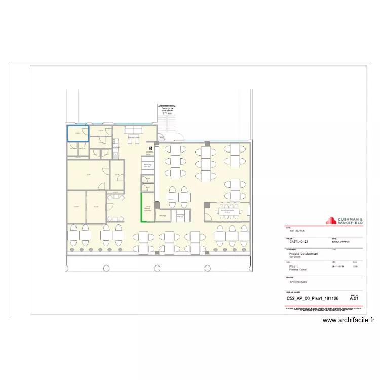 castilho 1er v3. Plan de 