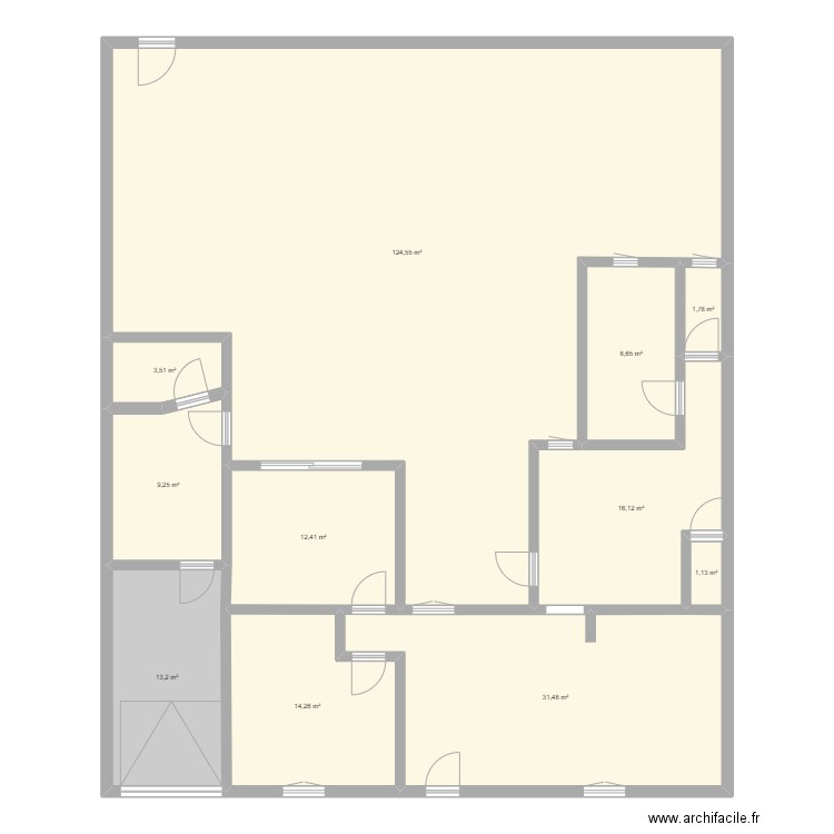 TASDON V1BIS. Plan de 11 pièces et 236 m2