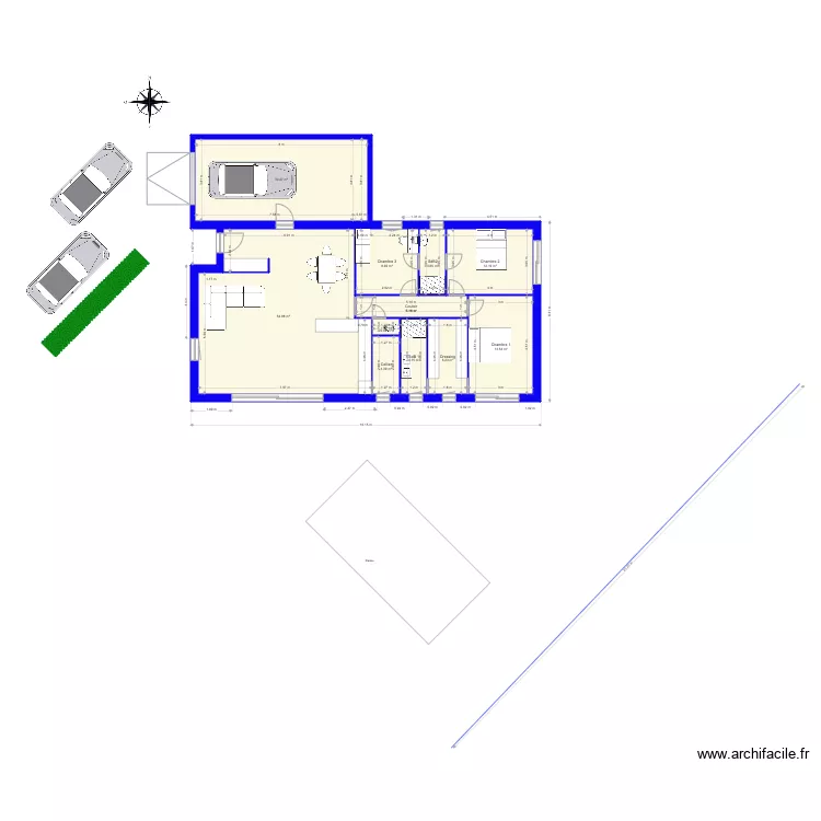 Villa marie et jo evolution4 entrée abritée. Plan de Villa marie et jo evolution4 entrée abritée. Plan de