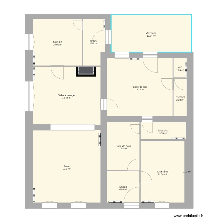 Maison. Plan de 0 pièce et 0 m2