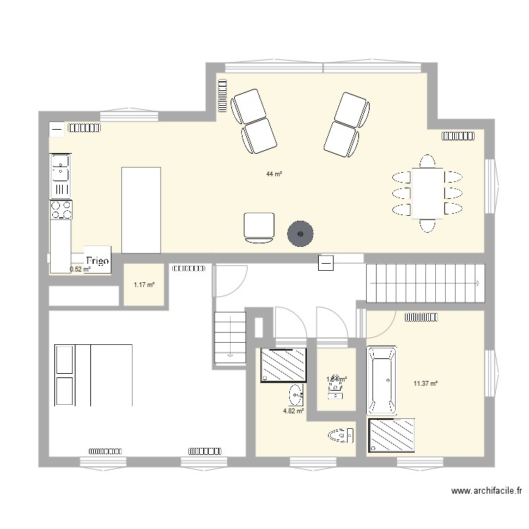 1er étage Saint Ismier 2. Plan de 0 pièce et 0 m2