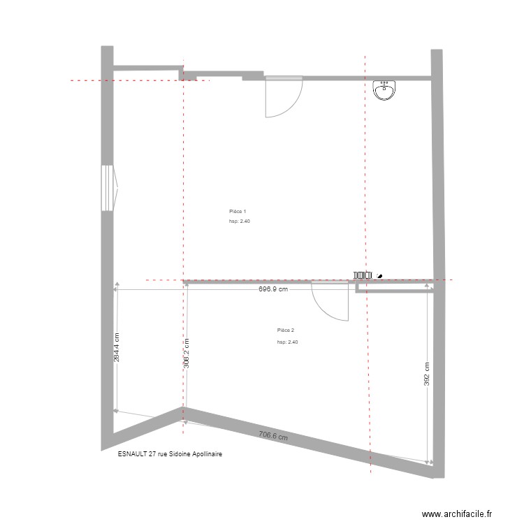 ESNAULT projeté GRENIER. Plan de 0 pièce et 0 m2