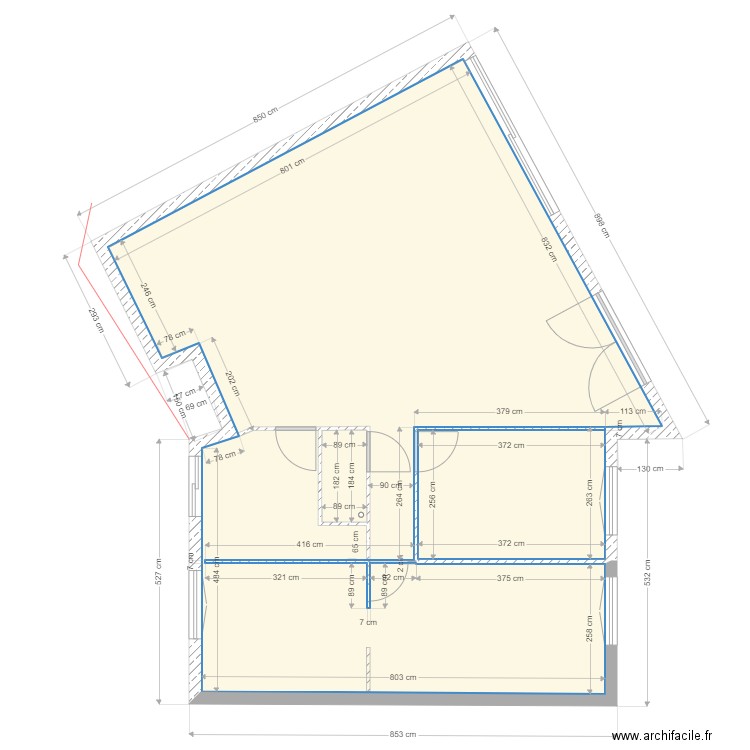 Réno complète Genets Dany sans meuble. Plan de 0 pièce et 0 m2