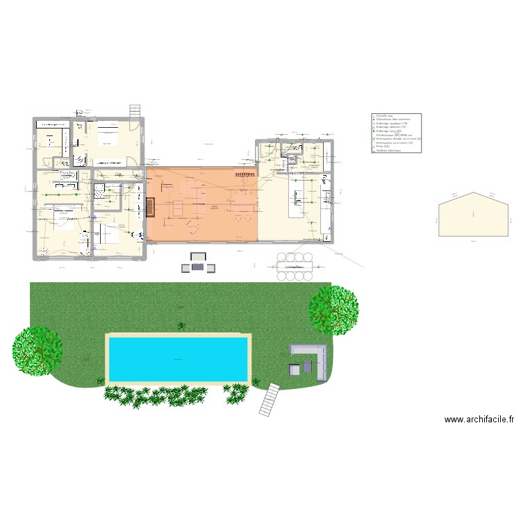 villa vyncke v7. Plan de 11 pièces et 181 m2