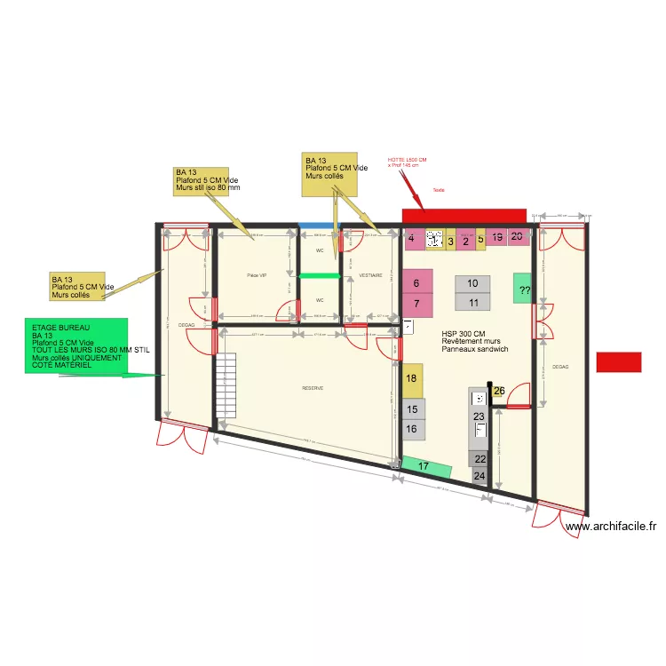 MILLENIUM  cuisine SALLE  01 06 18. Plan de 