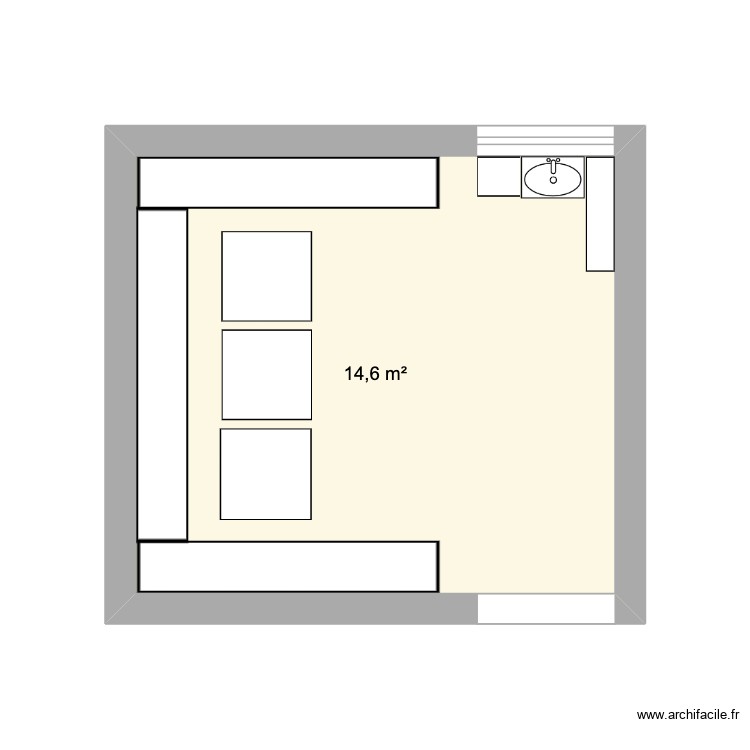 salle du bas. Plan de 0 pièce et 0 m2