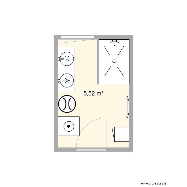 Salle de bain. Plan de 0 pièce et 0 m2
