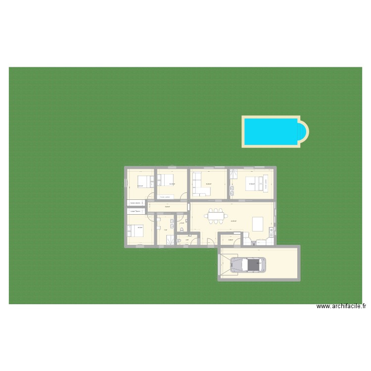 plan maison 3. Plan de 12 pièces et 163 m2