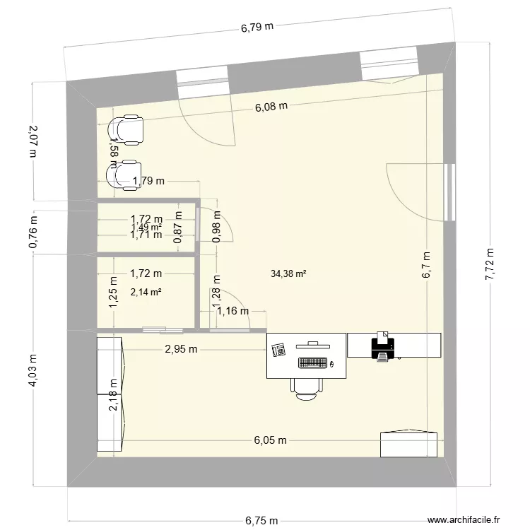 LA POSTE  rdc version 2. Plan de 