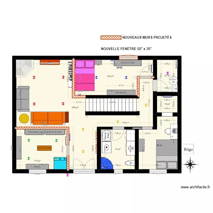 croquis Maison Toon - Sous-sol 1.13. Plan de 