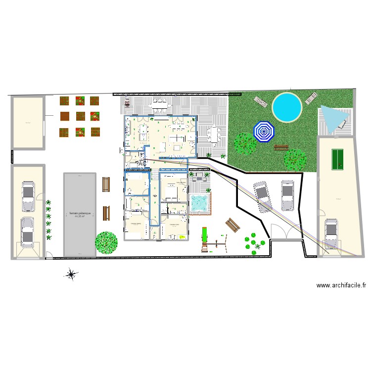 2022 03 31 plan projet 23. Plan de 12 pièces et 325 m2