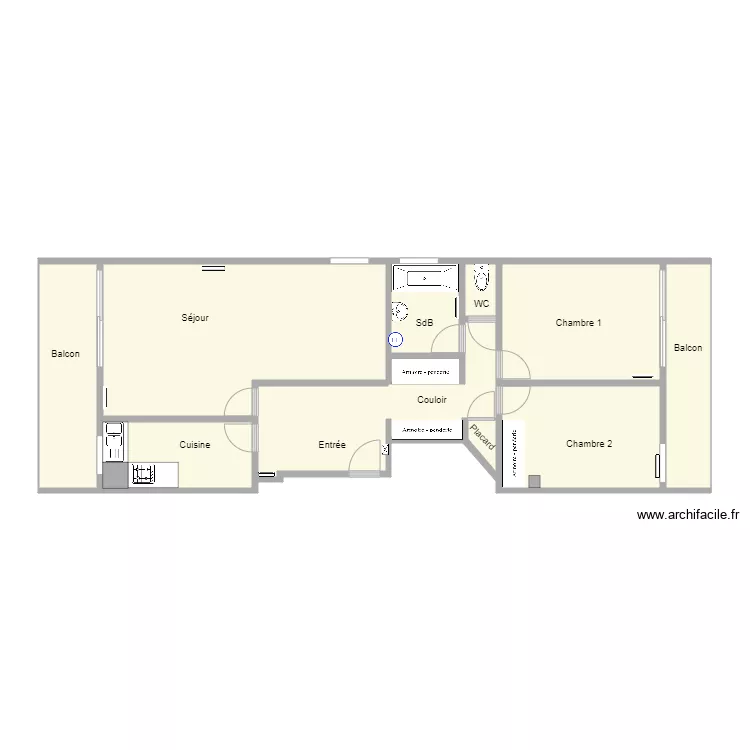 50 Renardi&egrave;re. Plan de 