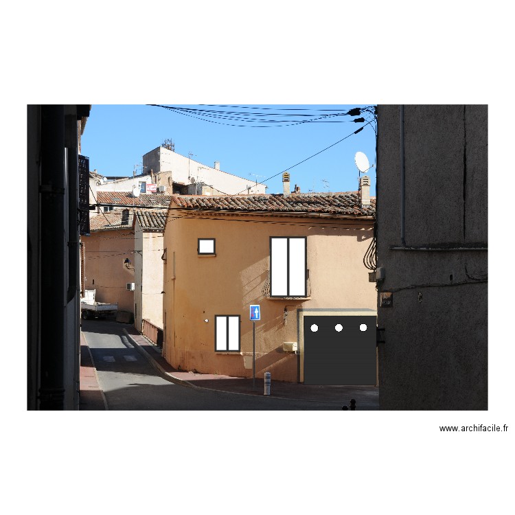 FACADE OUEST. Plan de 0 pièce et 0 m2