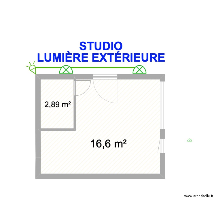 Studio LUMIÈRE EXTÉRIEURE. Plan de 0 pièce et 0 m2