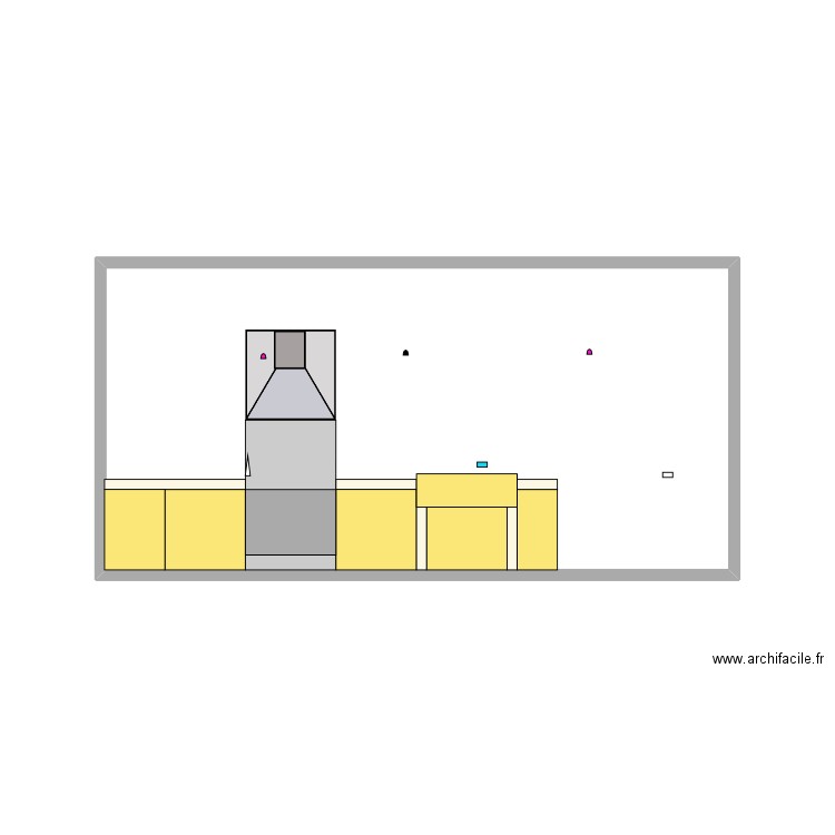 plan cuisine en dur. Plan de 0 pièce et 0 m2