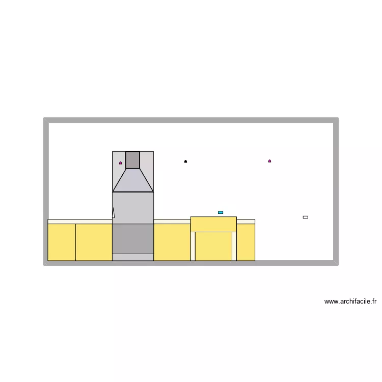 plan cuisine en dur. Plan de 