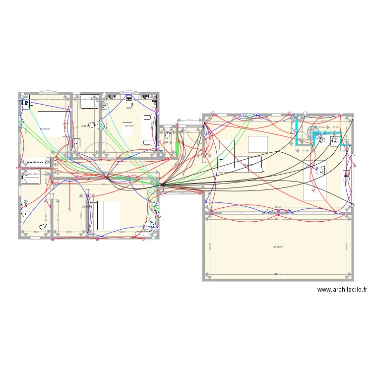 plan maison saint robert electricité. Plan de 0 pièce et 0 m2