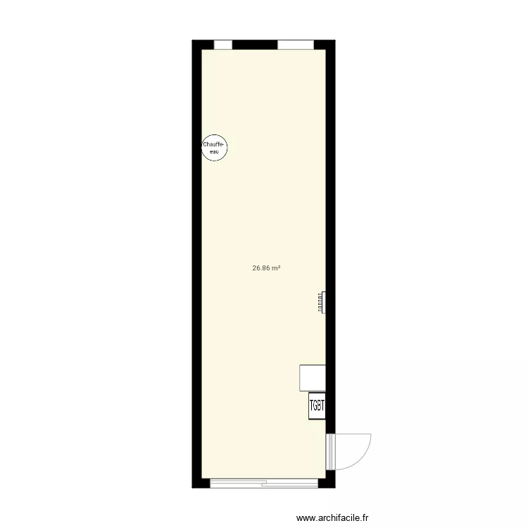 Am&eacute;nagement  garage. Plan de 