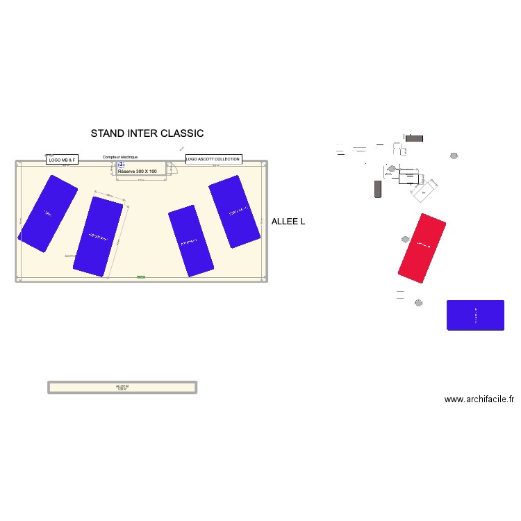 PLAN RETRO CENTRE 2022. Plan de 3 pièces et 122 m2