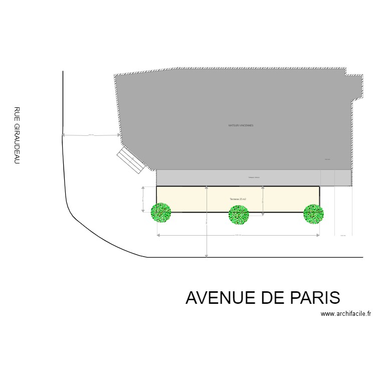 terrasse vincennes. Plan de 0 pièce et 0 m2