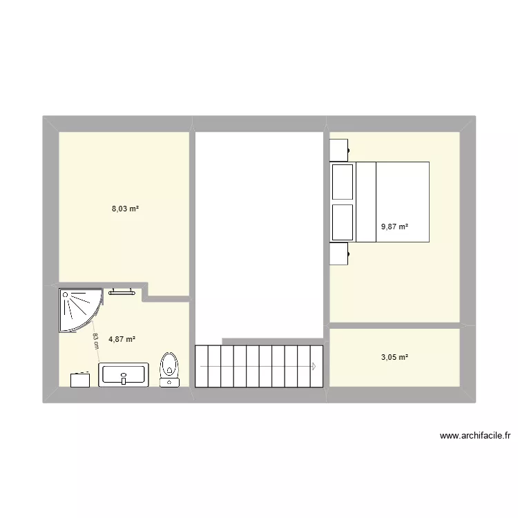 CHAMBRE HAUT. Plan de CHAMBRE HAUT. Plan de