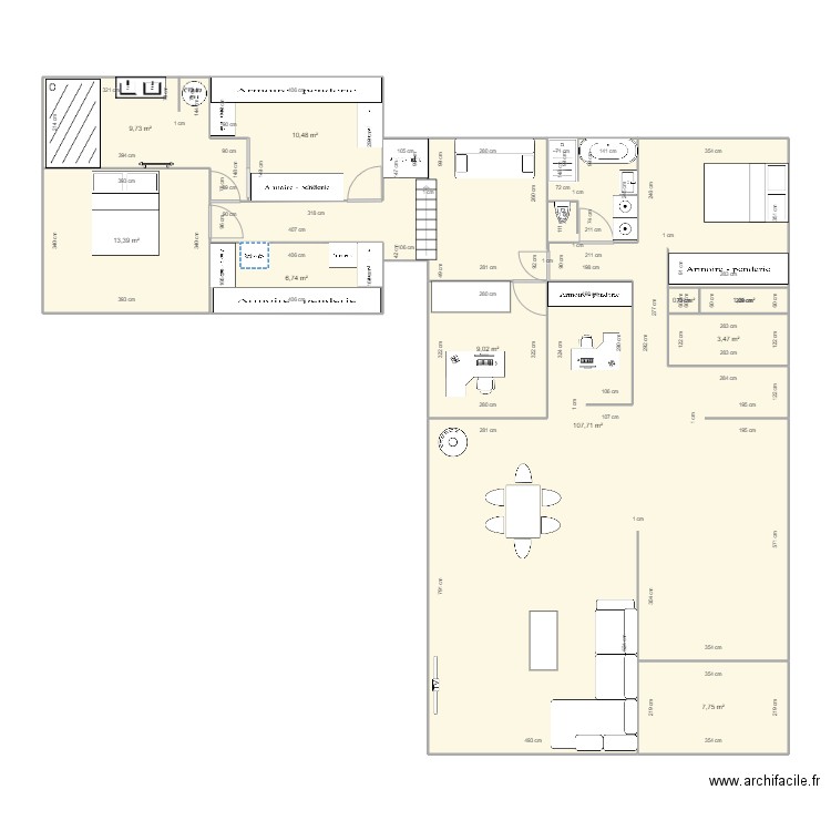 tresses5. Plan de 0 pièce et 0 m2