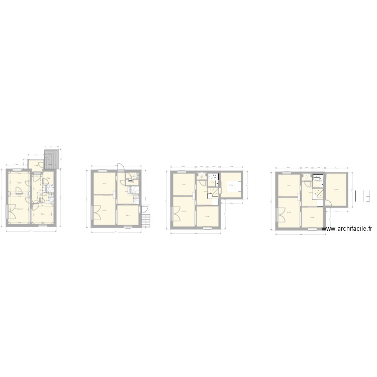 AJ 1er E existant. Plan de 0 pièce et 0 m2
