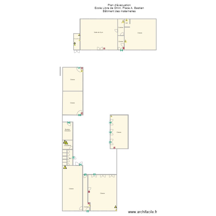 Place Bastien grand bâtiment. Plan de 17 pièces et 460 m2