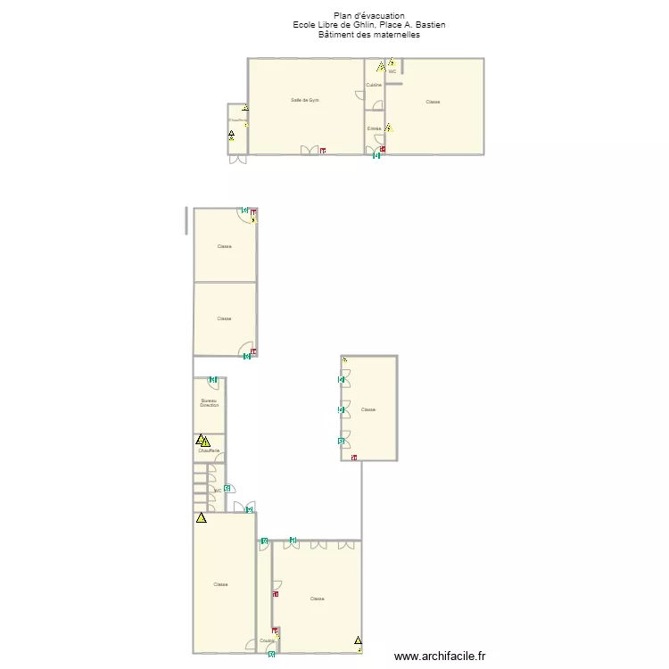 Place Bastien grand b&acirc;timent. Plan de 
