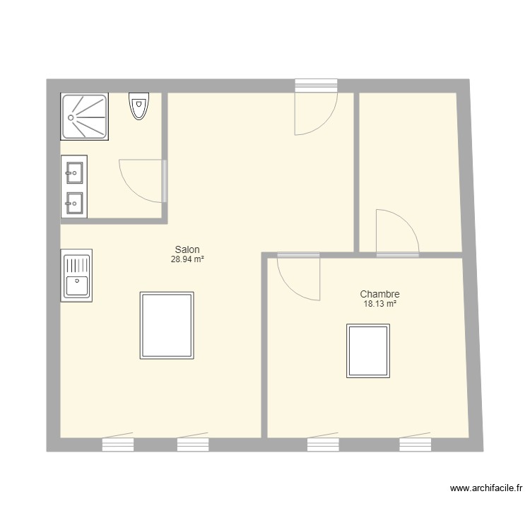 Plan étage. Plan de 0 pièce et 0 m2 Plan étage. Plan de 0 pièce et 0 m2