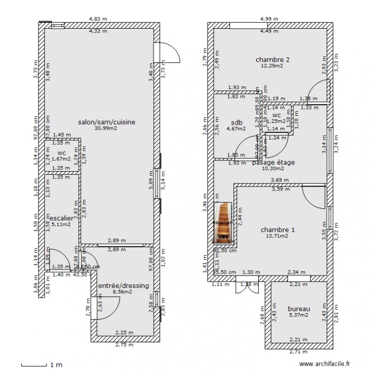 Didier Amoretti RDC/ETAGE aprés. Plan de 0 pièce et 0 m2