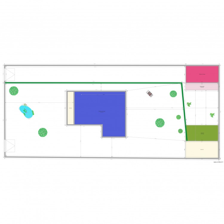 PLAN TERRAIN ET 1 CHALET. Plan de 0 pièce et 0 m2