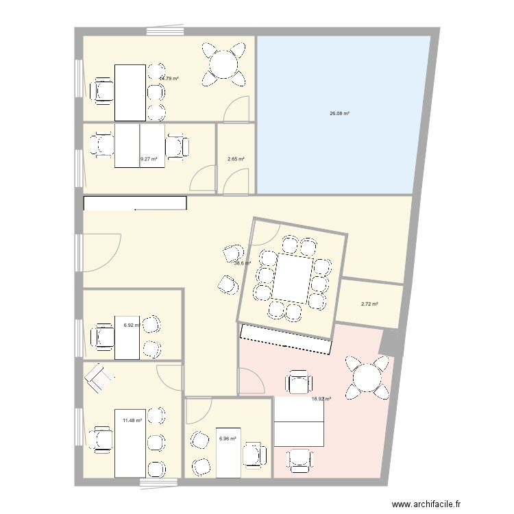 Bureaux Grésy V2. Plan de 0 pièce et 0 m2