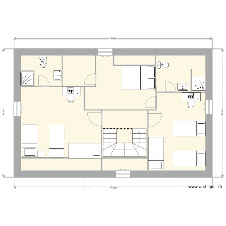 V1 Amour projet meublé. Plan de 0 pièce et 0 m2