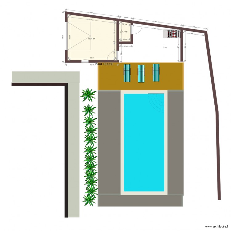 pool house piscine nico9. Plan de 0 pièce et 0 m2