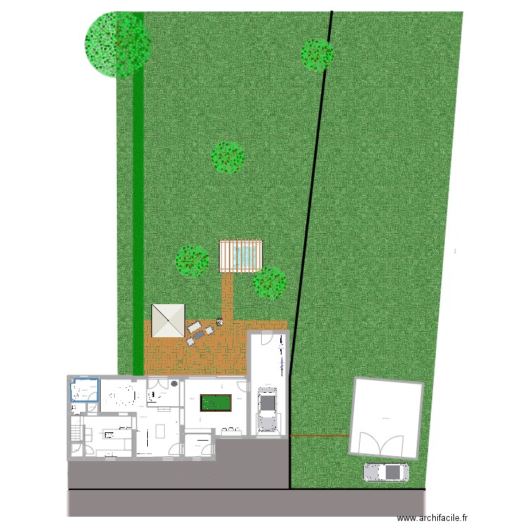 Maison Nath nouveau garage. Plan de 17 pièces et 229 m2