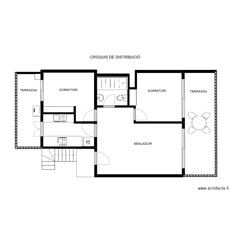 02015dIPLOMAT. Plan de 7 pièces et 66 m2